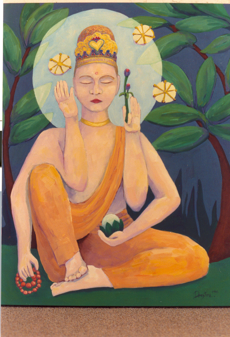 Meditating Buddha oil   26 x 36       1600.
